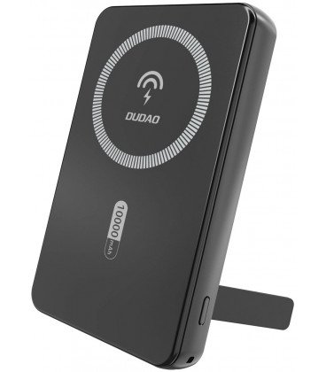 Juoda išorinė baterija - PowerBank 10000mAh USB-A + USB-C 22.5W MagSafe "Dudao K14S+"