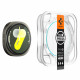 Apsauginis grūdintas stiklas Samsung Galaxy Watch 8 (44mm) laikrodžiui "Spigen Glas.TR EZ Fit 2-Pack"