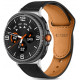 Juoda apyrankė Samsung Galaxy Watch 8 / Classic (40 / 44 / 46 mm) laikrodžiui "Tech-Protect Leatherfit"