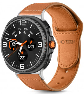 Ruda apyrankė Samsung Galaxy Watch 8 / Classic (40 / 44 / 46 mm) laikrodžiui "Tech-Protect Leatherfit"