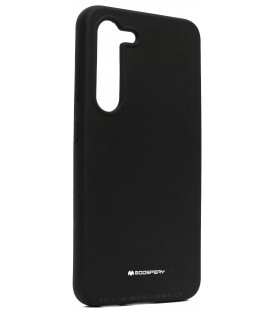 Juodas dėklas Samsung Galaxy S23 5G telefonui "Mercury Silicone Case"