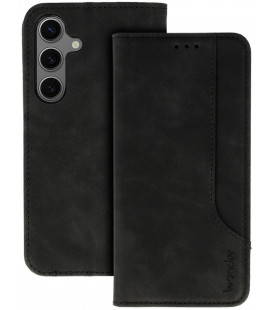 Juodas atverčiamas dėklas Samsung Galaxy A56 5G telefonui "Wonder Prime Case"