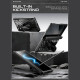 Juodas dėklas Samsung Galaxy Z Fold 7 telefonui "Supcase Unicorn Beetle Pro"