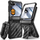 Juodas dėklas Samsung Galaxy Z Flip 7 telefonui "Supcase Unicorn Beetle Pro"