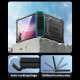 Juodas dėklas Samsung Galaxy Z Flip 7 telefonui "Supcase IBLSN Armorbox"