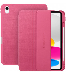 Rožinis atverčiamas dėklas Apple iPad 10.9” 10 / 2022 / 11” 11 / 2025 plašetei "Tech-Protect SC Canvas"