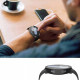 Juodas dėklas Samsung Galaxy Watch 8 (44mm) laikrodžiui "Tech-Protect Defense"