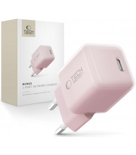 Rožinis 1xUSB-C PD 25W pakrovėjas "Tech-Protect NCM25 1-Port"
