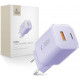 Purpurinis 1xUSB-A + 1xUSB-C PD33W / QC3.0 pakrovėjas "Tech-Protect NCM33W 2-Port"
