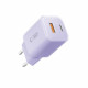 Purpurinis 1xUSB-A + 1xUSB-C PD33W / QC3.0 pakrovėjas "Tech-Protect NCM33W 2-Port"