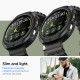 Matinis juodas dėklas Samsung Galaxy Watch 8 (40 mm) laikrodžiui "Spigen Liquid Air"