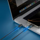 Juodas laidas USB-C - USB-C 60W / 200cm "Spigen EB6020CC Essential"