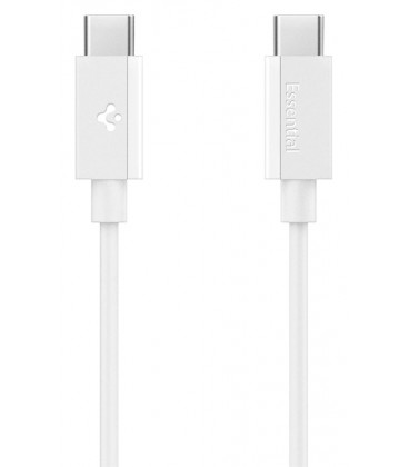 Baltas laidas USB-C - USB-C 60W / 200cm "Spigen EB6020CC Essential"