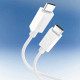 Baltas laidas USB-C - USB-C 60W / 200cm "Spigen EB6020CC Essential"