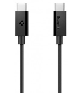 Juodas laidas USB-C - USB-C 60W / 100cm "Spigen EB6010CC Essential"