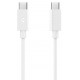 Baltas laidas USB-C - USB-C 60W / 100cm "Spigen EB6010CC Essential"