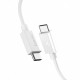 Baltas laidas USB-C - USB-C 60W / 100cm "Spigen EB6010CC Essential"