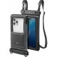 Juodas vandeniui atsparus dėklas "Spigen A611P Waterproof Float Case 2-Pack"