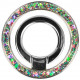 Sidabrinės spalvos magsafe žiedas - stovas "Ring Bling W110"