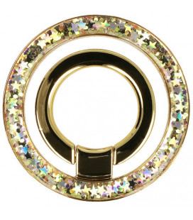 Auksinės spalvos magsafe žiedas - stovas "Ring Bling W111"