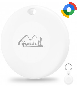 Baltas lokalizatorius - GPS sekiklis Android + dėklas "Lifemate LifeTag Tracker HD-P16-3"