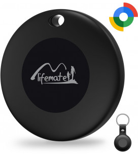Juodas lokalizatorius - GPS sekiklis Android + dėklas "Lifemate LifeTag Tracker HD-P16-3"