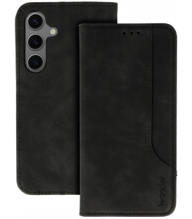 Juodas atverčiamas dėklas Samsung Galaxy A17 5G telefonui "Wonder Prime Case"