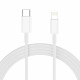 Baltas pakrovėjas 1xUSB-A + 1xUSB-C PD30W/QC3.0 + 100cm USB-C - Lightning laidas "Tech-Protect NCA30 2-Port"