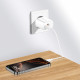 Baltas pakrovėjas 1xUSB-A + 1xUSB-C PD30W/QC3.0 + 100cm USB-C - Lightning laidas "Tech-Protect NCA30 2-Port"