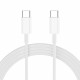 Baltas pakrovėjas 1xUSB-A + 1xUSB-C PD30W/QC3.0 + 100cm USB-C - USB-C laidas "Tech-Protect NCA30 2-Port"