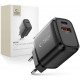 Juodas 1xUSB-A + 1xUSB-C PD30W/QC3.0 pakrovėjas "Tech-Protect NCA30 2-Port"