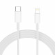 Baltas pakrovėjas 1xUSB-A + 1xUSB-C PD20W/QC3.0 + 100cm USB-C - Lightning laidas "Tech-Protect NCA20 2-Port"