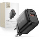 Juodas 1xUSB-A + 1xUSB-C PD 20W / QC3.0 pakrovėjas "Tech-Protect NCA20 2-Port"