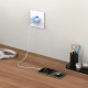 Mėlynas 1xUSB-A + 1xUSB-C PD 20W / QC3.0 pakrovėjas "Tech-Protect NCA20 2-Port"