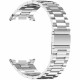 Sidabrinės spalvos apyrankė Samsung Galaxy Watch 8 / Classic (40 / 44 / 46 mm) laikrodžiui "Tech-Protect Stainless"