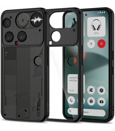 Juodas dėklas Nothing Phone 3 telefonui "Tech-Protect Magmat"