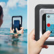 Juodas vandeniui atsparus dėklas "Spigen A603 Universal Waterproof Case"