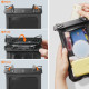 Juodas vandeniui atsparus dėklas "Spigen A603 Universal Waterproof Case"
