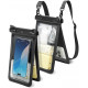 Juodas vandeniui atsparus dėklas "Spigen A603 Universal Waterproof Case"