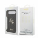 Juodas dėklas Apple iPhone 17 Air telefonui "Guess PU Fixed Glitter 4G Metal Logo Case"