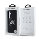 Juodas dėklas Samsung Galaxy S25 telefonui "Karl Lagerfeld Liquid Silicone K&CH Heads MagSafe Case"