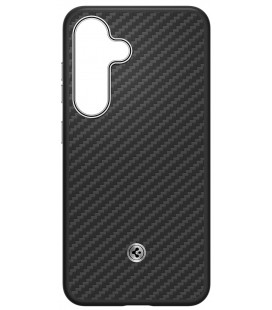 Juodas dėklas Samsung Galaxy S25 Plus telefonui "GP-FPS936PGA Samsung by Spigen Enzo Aramid Magnetic Cover"