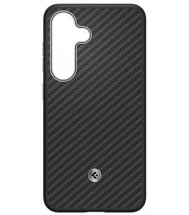 Juodas dėklas Samsung Galaxy S25 telefonui "GP-FPS931PGA Samsung by Spigen Enzo Aramid Magnetic Cover"