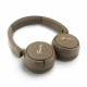 Rudos belaidės ausinės "Guess Script Metal Logo Wireless Headphone"