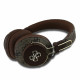 Rudos belaidės ausinės "Guess PU 4G Metal Logo ENC Wireless Headphone"
