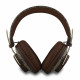 Rudos belaidės ausinės "Guess PU 4G Metal Logo ENC Wireless Headphone"