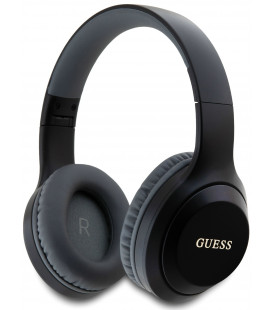 Juodos belaidės ausinės "Guess Classic Silver Logo Wireless Headphone"