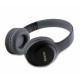 Juodos belaidės ausinės "Guess Classic Silver Logo Wireless Headphone"