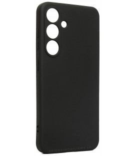 Juodas dėklas Samsung Galaxy S24 telefonui "Liquid Silicone 1.5mm"