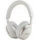 Baltos belaidės ausinės "Guess PU Leather Script Logo ANC/ENC Wireless Headphone"